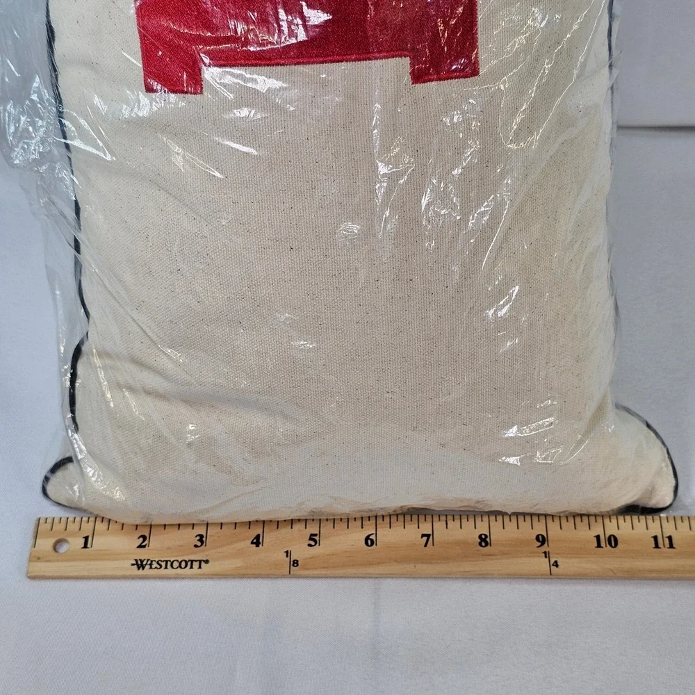 Catstudio Rutgers University College Cityscape Pillow Embroidered Lumbar New